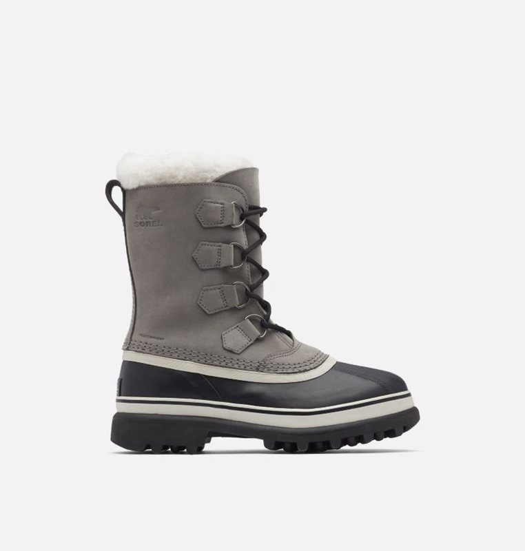 Womens Snow Boots Grey/Black - Sorel Caribou® Low - 432806-CEL